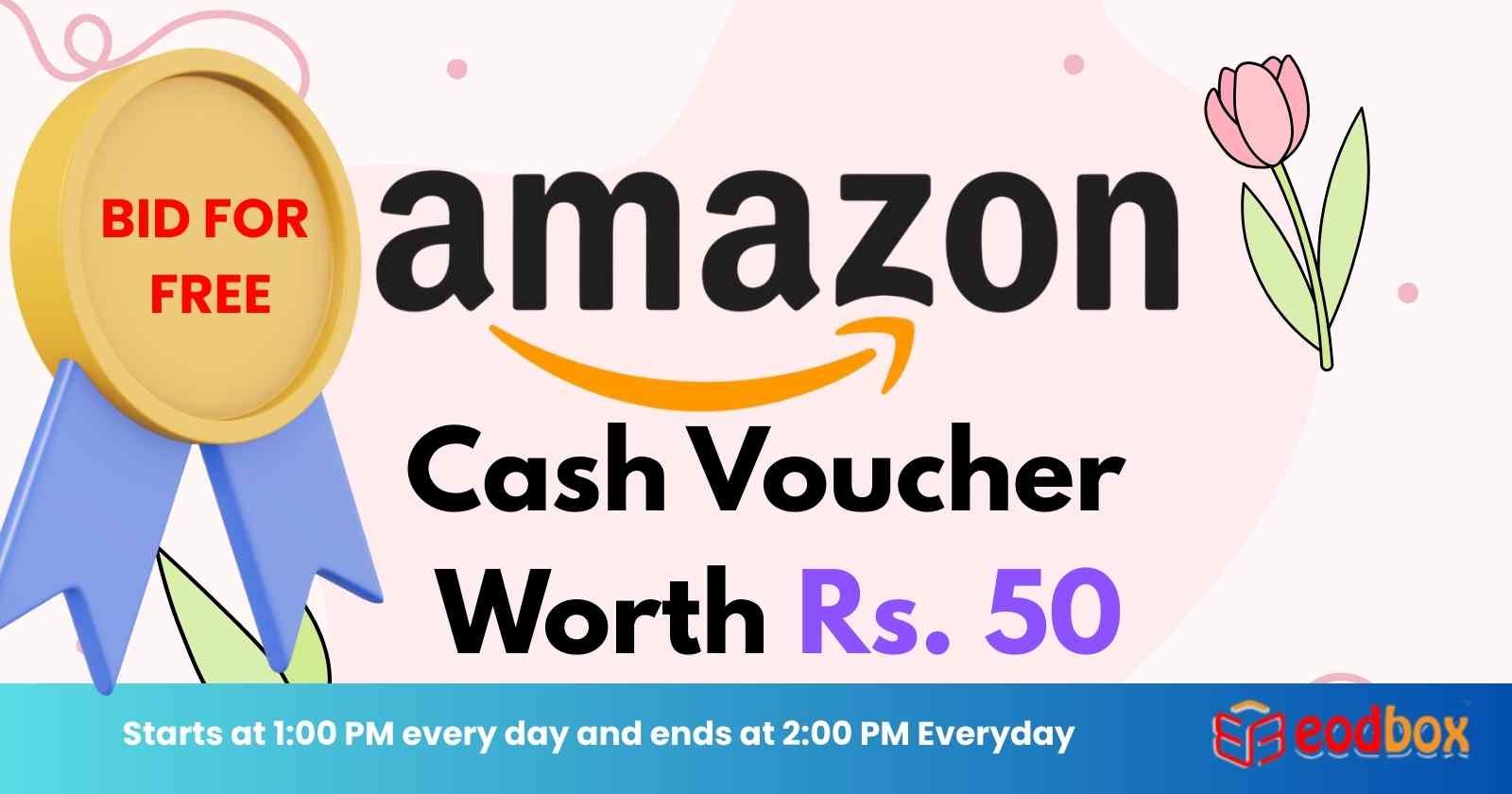 FREE AMAZON INR 50 Voucher 1 PM 906