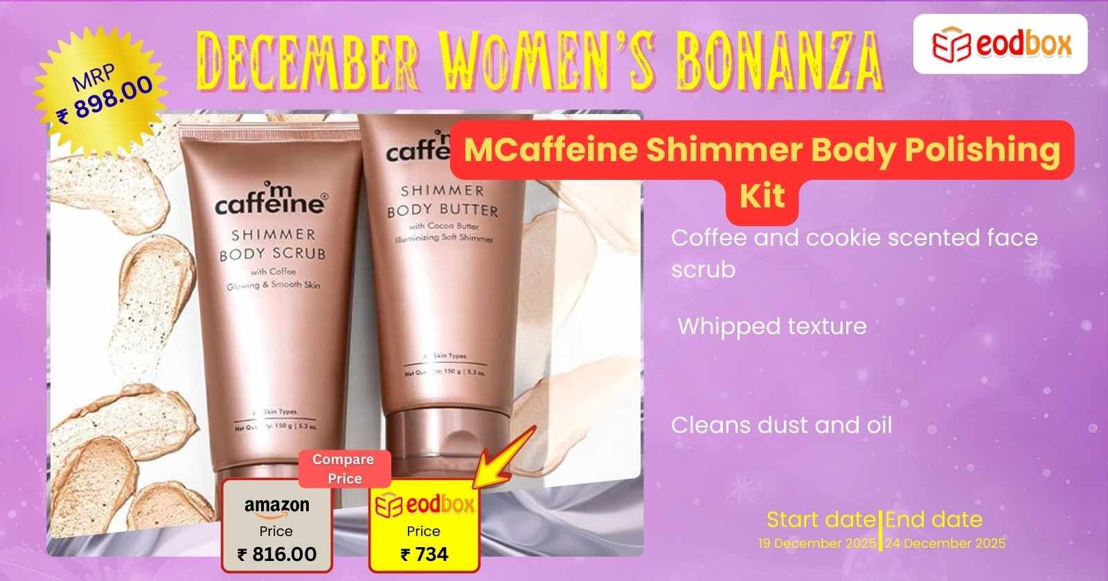 MCaffeine Shimmer Body Polishing Kit 864